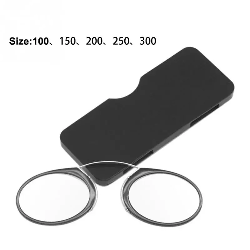 

New Portable Pinch Nose Reading Luxury Light Glasses Presbyopic Eyewear Men With Case Perfect for Spanish Presbicia Gafas