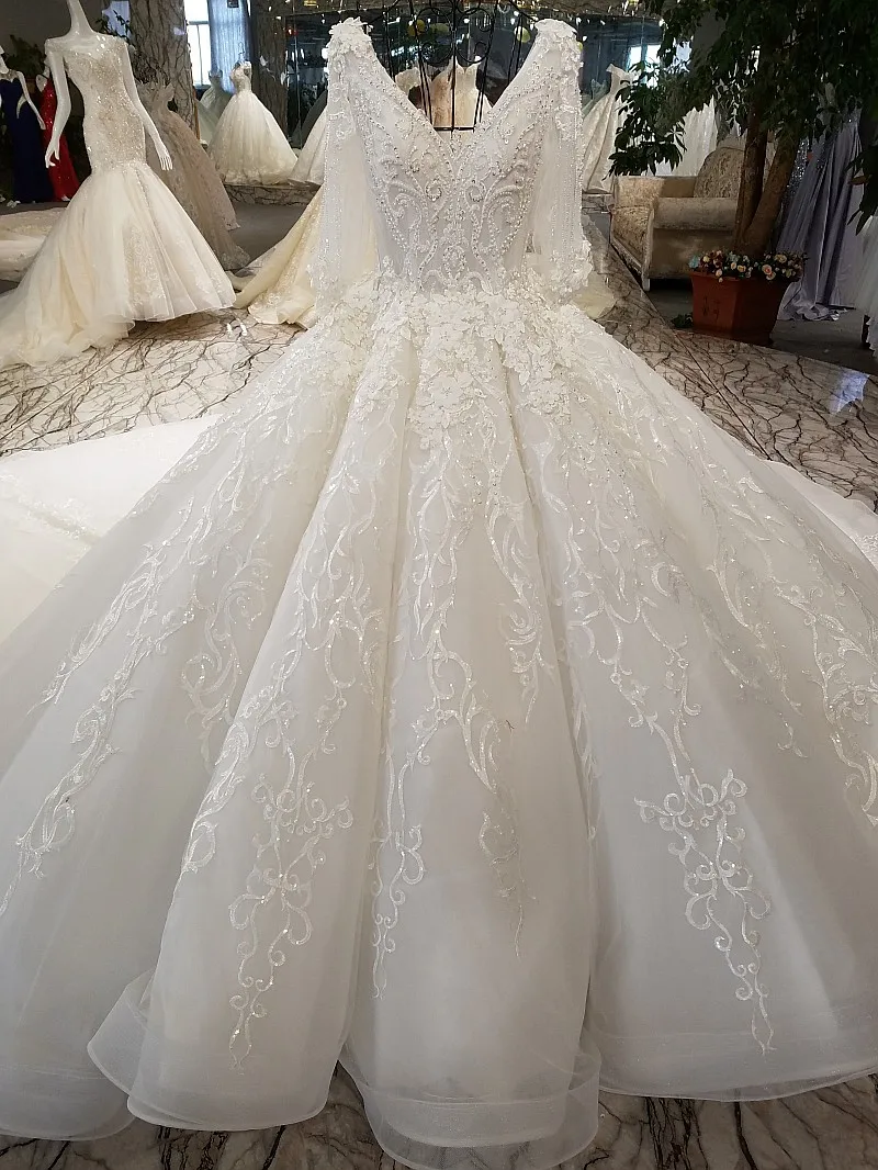 AIJINGYU с длинным рукавом свадебное платье платья с рукавами 2019 поставки магазин рукавами Винтаж кружево для продажи Свадебные Роскошные