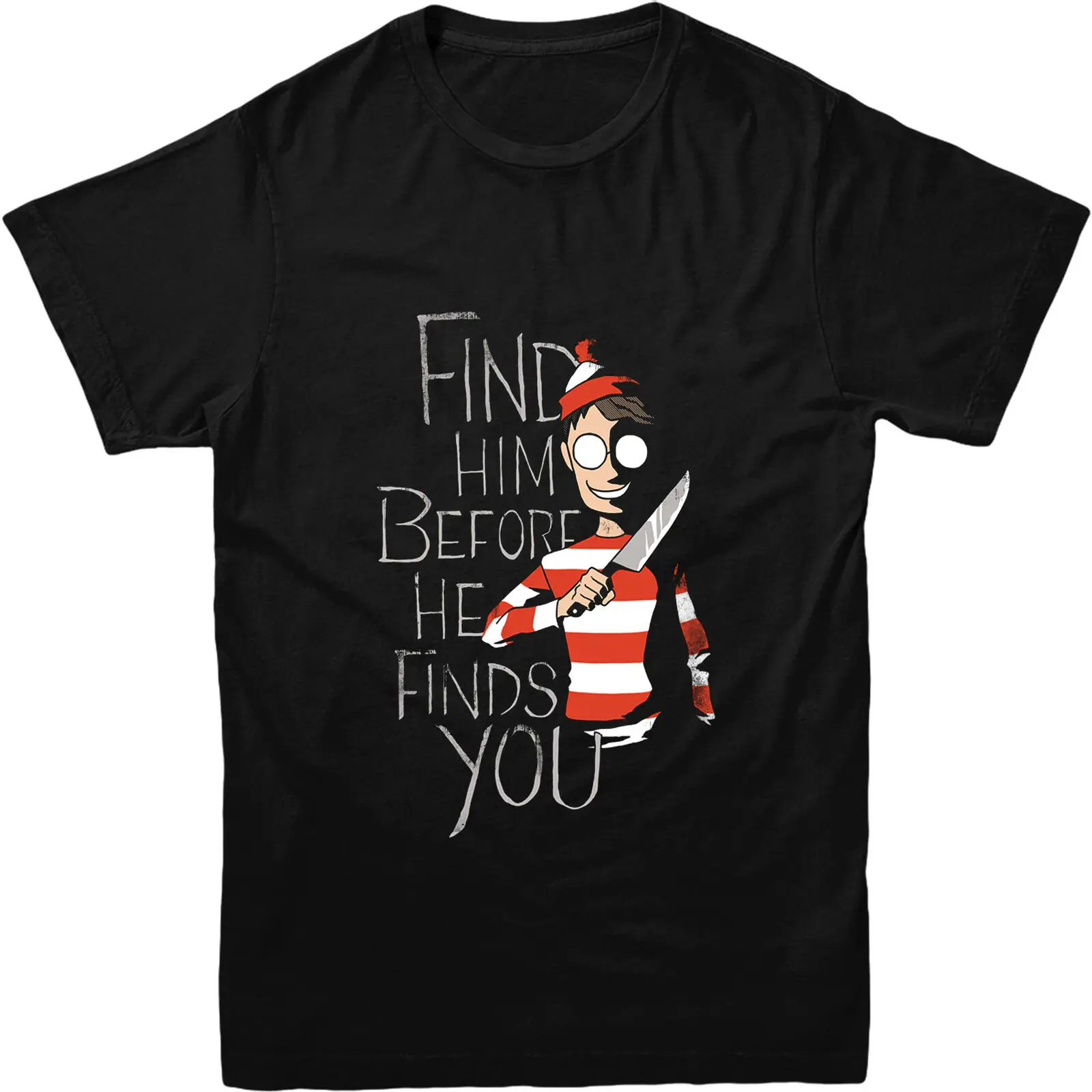 Футболка Where's Waldo, скрывающаяся в темноте, Вдохновлённый дизайнерский Топ