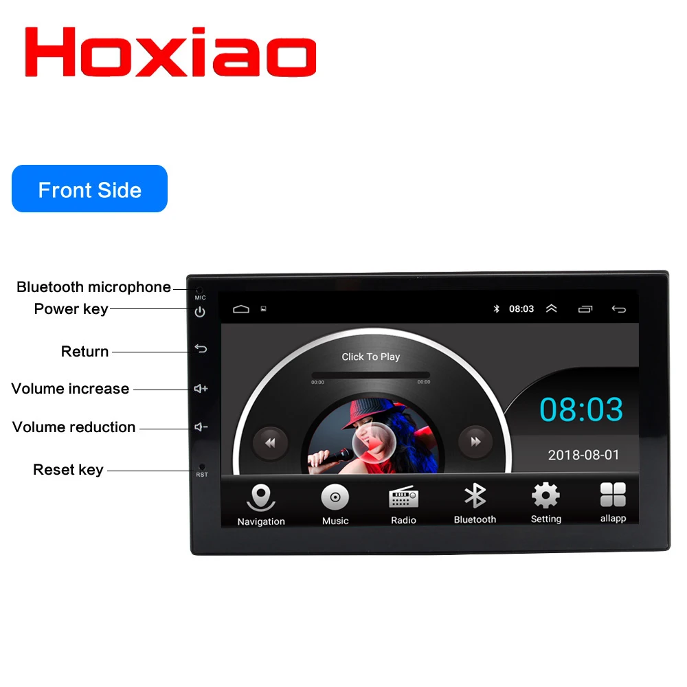 2 din Android автомагнитолы DVR камера GPS навигация Bluetooth для Nissan Toyota Honda Suzuki VW peugeot Opel LADA