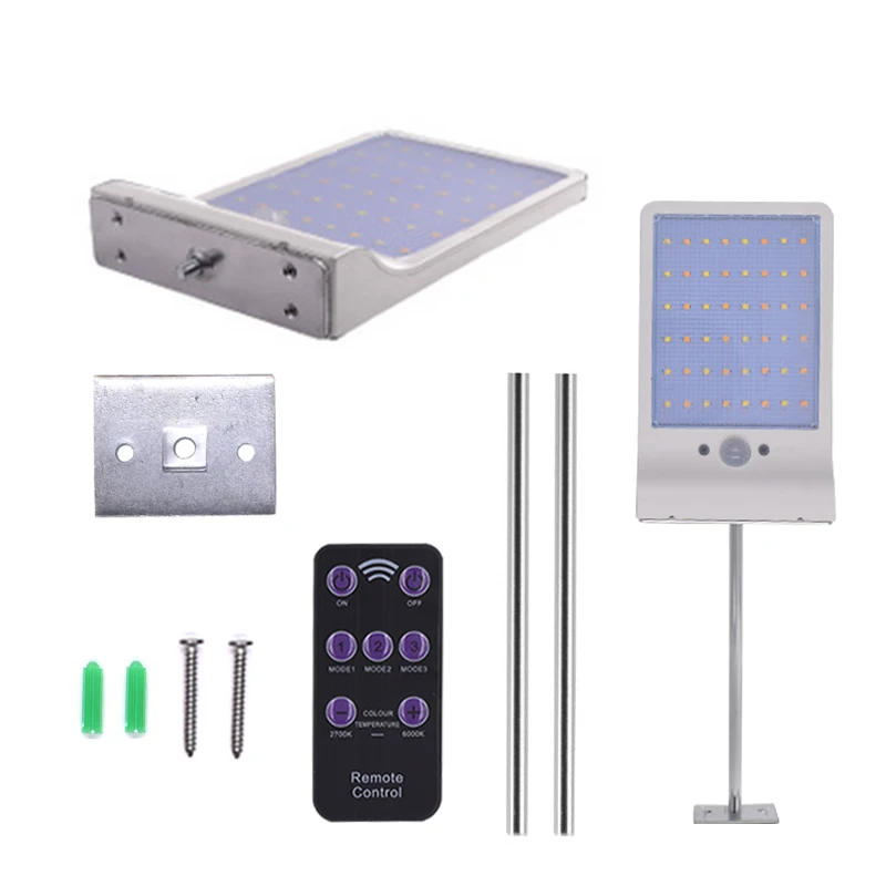 

48 LED Night Light Ultra-thin Wireless PIR Motion Sensor Solar Lamp Ip65 Outdoor Lighting Lights Garden Wall
