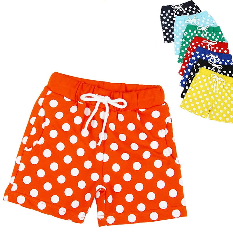 От 2 до 7 лет разноцветные шорты для маленьких девочек шорты в горошек для маленьких мальчиков летние детские шорты для серфинга детские шорты Garcon BK90