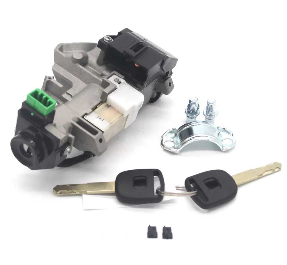 Ignition Switch Cylinder Lock with Trans chip keys for 03 11 Honda