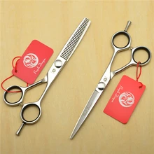 5,5 ''16 см фиолетовый дракон Япония 440C профессиональные человеческие волосы Парикмахерские ножницы для резки филировочные ножницы Z1021