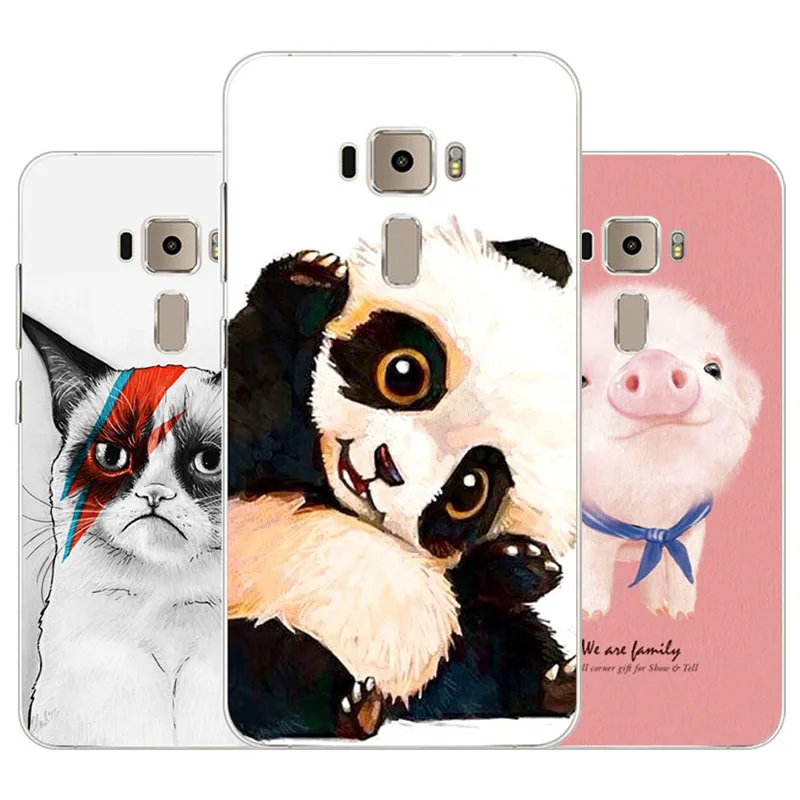 

For Asus zenfone 3 ZE520KL Case,Silicon panda cartoon Painting Soft TPU Back Cover for Asus zenfone3 ZE520KL protect Phone cases