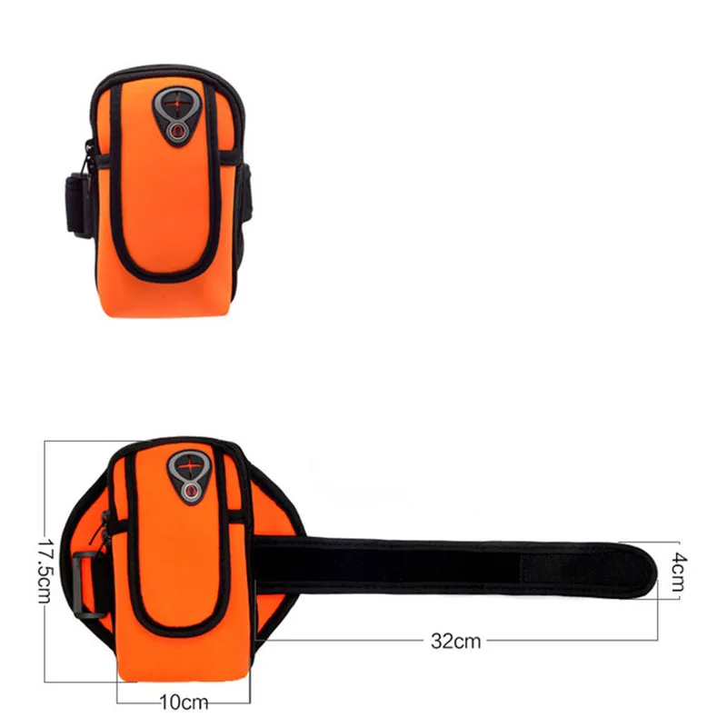 6 дюймовая Водонепроницаемая неопреновая сумка для телефона, защитная спортивная сумка для бега, сумка на запястье для бега, походов