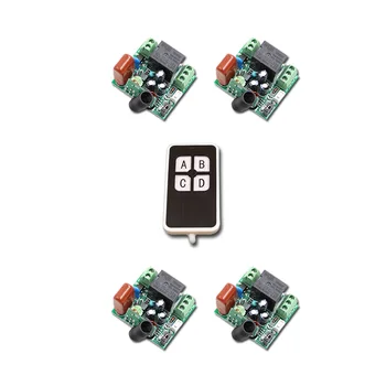 

Best Quality 220V 10A 1 Channel Wireless Relay Remote Control Switch RF Mini Receiver Input Output 220V 315Mhz / 433.92Mhz