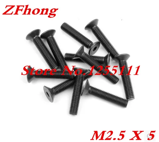

1000pcs/lot DIN7991 Grade10.9 M2.5*5 Flat Head Hexagon Socket Countersunk Head Machine Screw