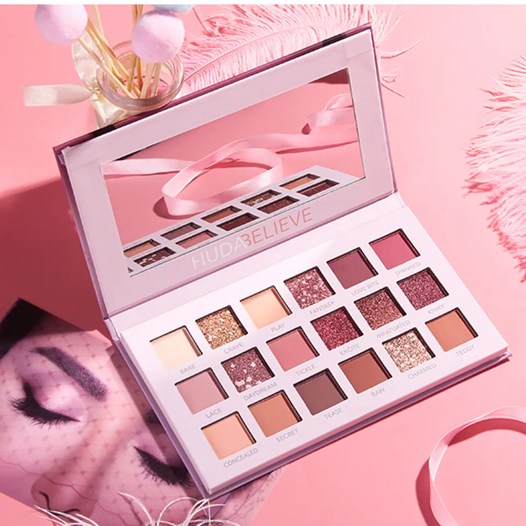 

INS Same Style 18 Colors Eye Shadow Makeup Pearl Metallic Eyeshadow Palette Make paleta sombra de olho eyeshadow pallete