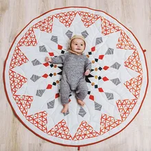 Buy 2018 New Moroccan Geometry Baby Game Pad Cotton Baby Crawling Blanket Children Blanket Carpet Children's Room Decoration 90*90cm Free Shipping