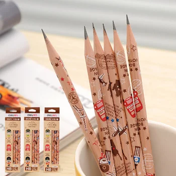 

12 Pcs/set New Cute Standard Pencils Classic Novelty Wooden HB Pencil for Kids Stationery School Writing Supplies
