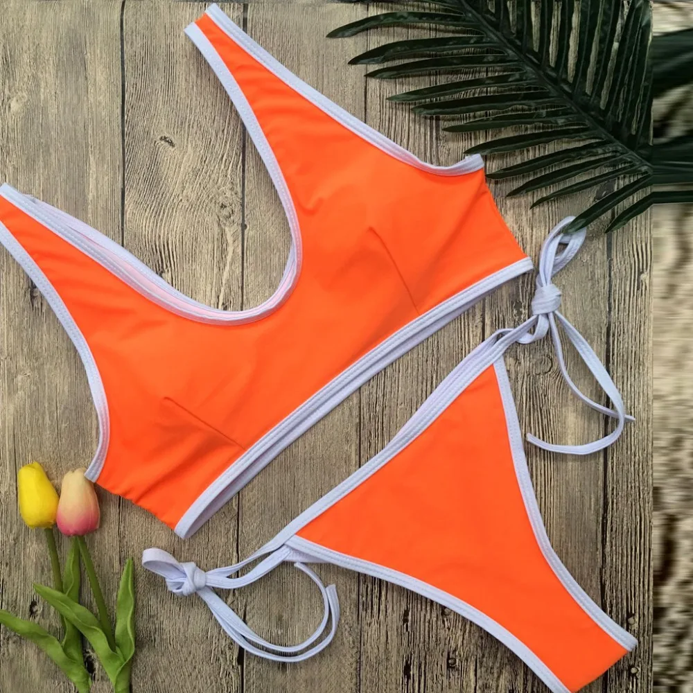 2019 women's summer sexy bandage bikini set summer swimsuit push up sexy swimwear women pretty bikinis e fatos de banho 40J13 (13)