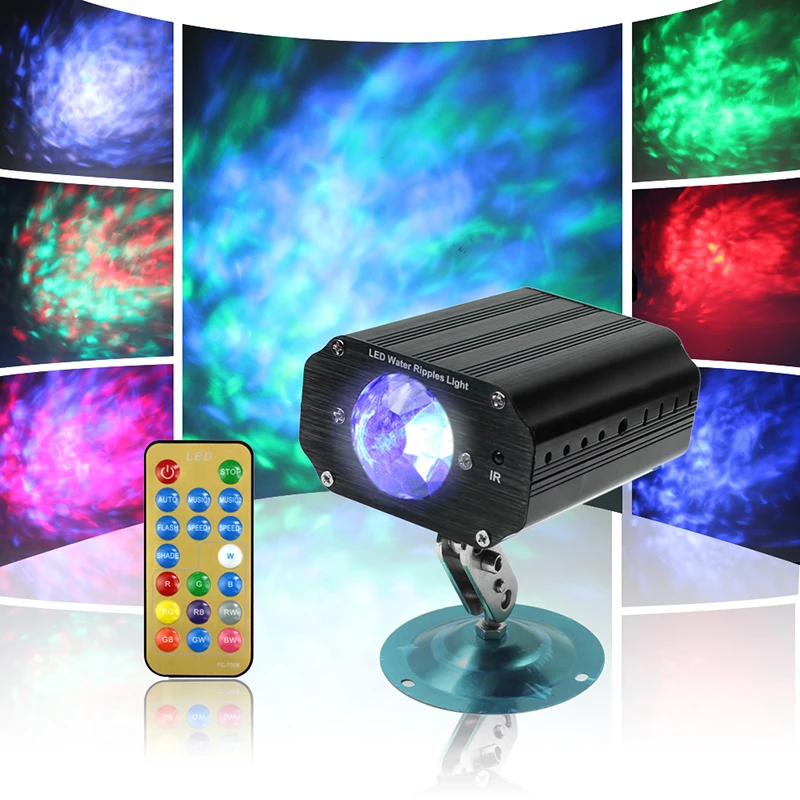 IR Remote Control LED Stage Light Projector Mini Laser Stage Lighting