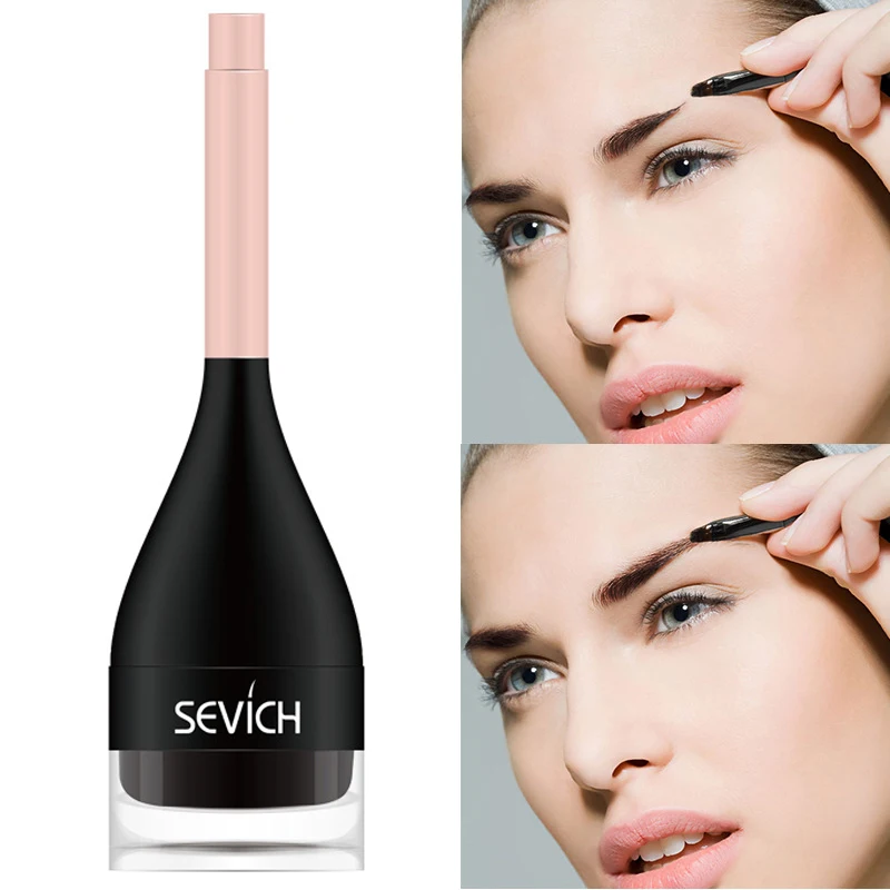 Waterproof 3D Eyebrow Extensions Gel 3g with Eye Brow Fiber Brush