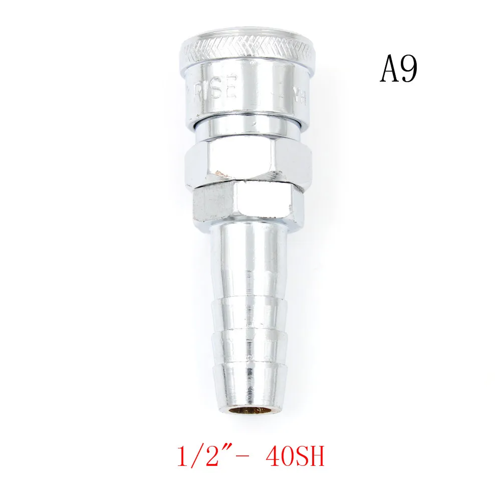 1 шт. евро фитинги воздушный шланг коннектор компрессора мужской/женский евро быстросъемные Фитинги Аксессуары - Цвет: A9