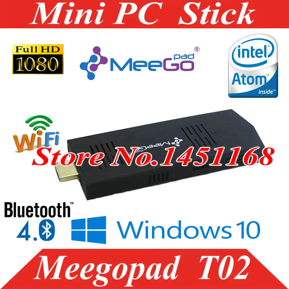 Мини ПК флешка windows 10 ОС HDMI ТВ плеер четырехъядерный процессор Intel Atom мини MeeGoPad T01