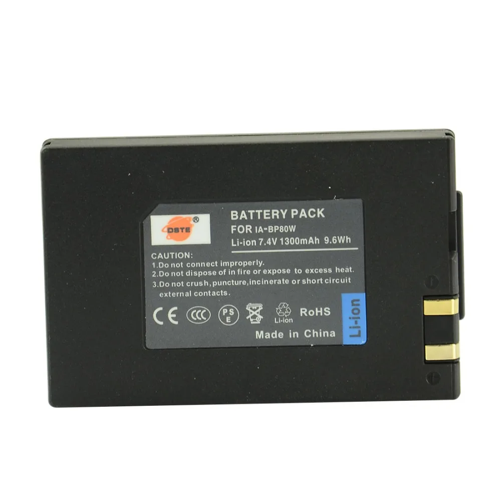 

DSTE IA-BP80W Rechargeable Battery for Samsung SC-DX103 VP-D381 VP-D382 VP-DX100i VP-DX105i Digital Camera