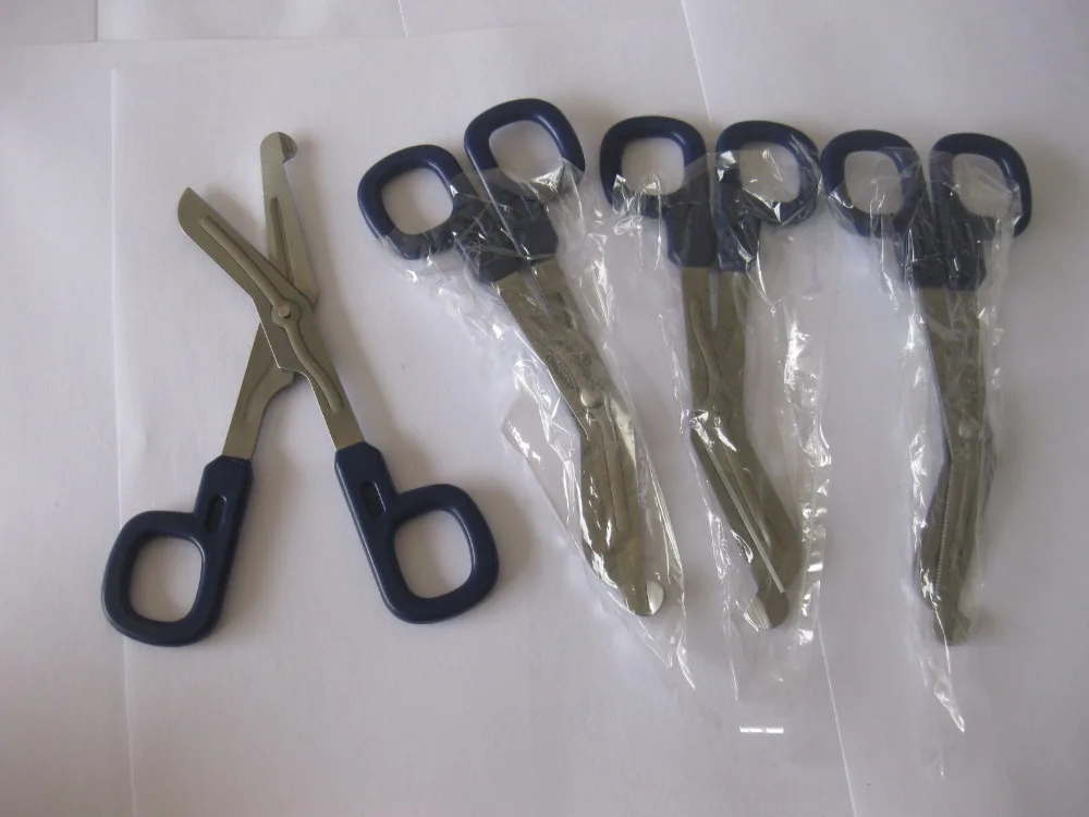 20pcs 15cm Medical gauze bandage scissors stainless steel elbow