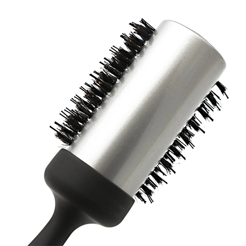CestoMen высококлассная термостойкая полусторонняя щетина кабана для укладки волос Расческа ионная круглая Профессиональная парикмахерская щетка