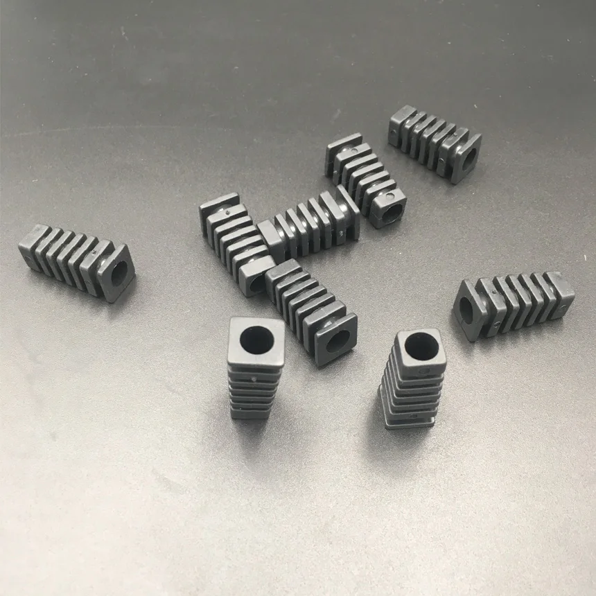 20pcs Length 25mm bore 5.8x3.4mm Rubber Square Strain Relief Cord Boot Protector Cable Sleeve Power cord bushing | Обустройство дома