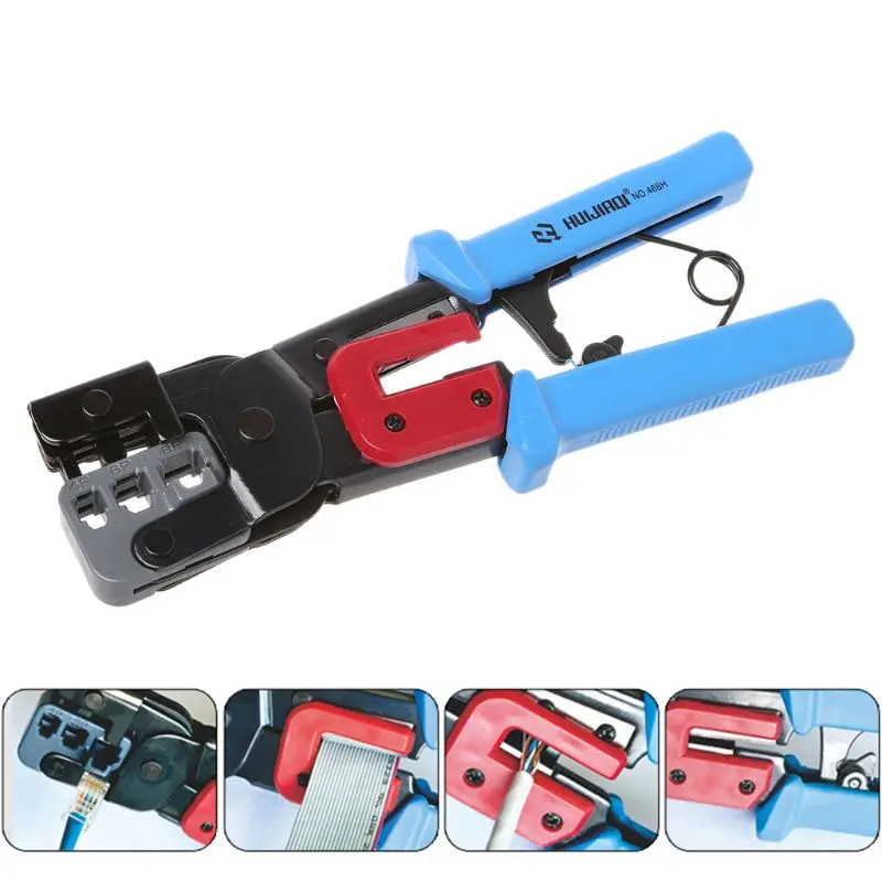 Сетевой RJ45 RJ11 RJ12 4P 6P 8P обжимной кабель плоскогубцы щипцы резак бурение