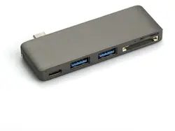 Высокая производительность 5 в 1 комбо Тип c концентратор usb c USB 3.0 слот в концентраторе TF/SD картридер концентратор с зарядки Порты и разъёмы