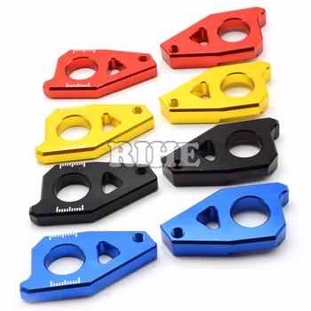 

For Yamaha TMAX 530 FZ8 2012-2015& FZ1 2006-2015&YZF R1 2005-2015 Motorcycle Aluminum Rear Axle Spindle Chain adjuster Tensioner
