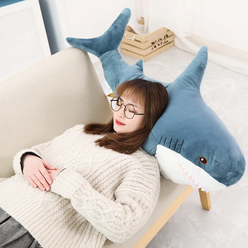 80/100/130 см русская плюшевая игрушка «Акула» реалистичное животное мягкая плюшевая подушка имитация больших акул кукла игрушка для девочки