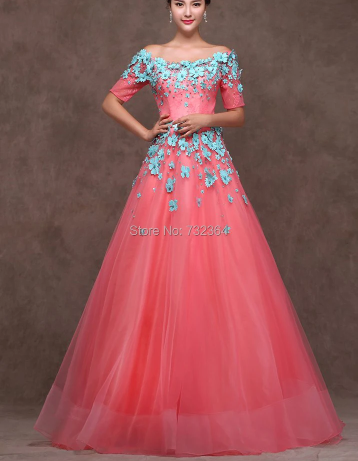 floral bead pink luxury medieval dress sissi princess Medieval Renaissance Gown queen Costume