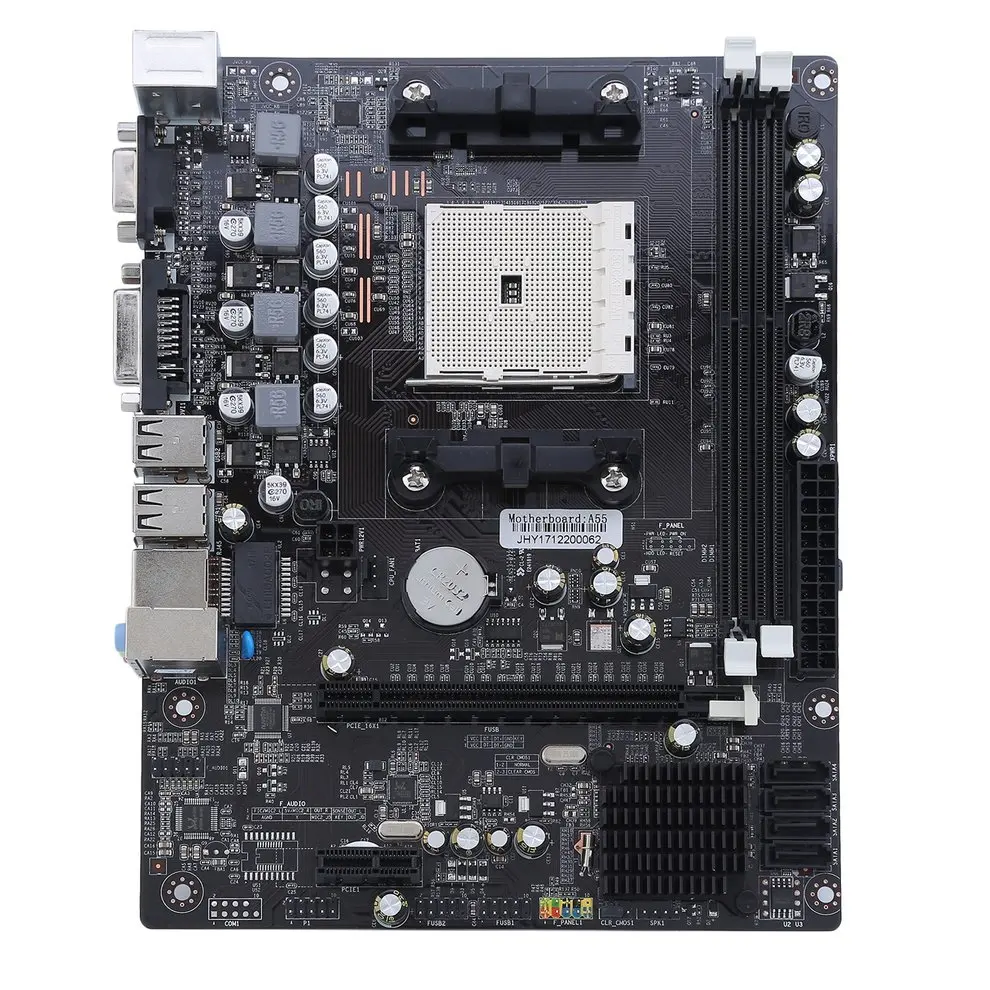 

A55 Motherboard with FM1 Socket SATA 2.0 USB 2*DDR3 DIMMs Support 16GB Desktop Computer Mainboard Motherboard CPU