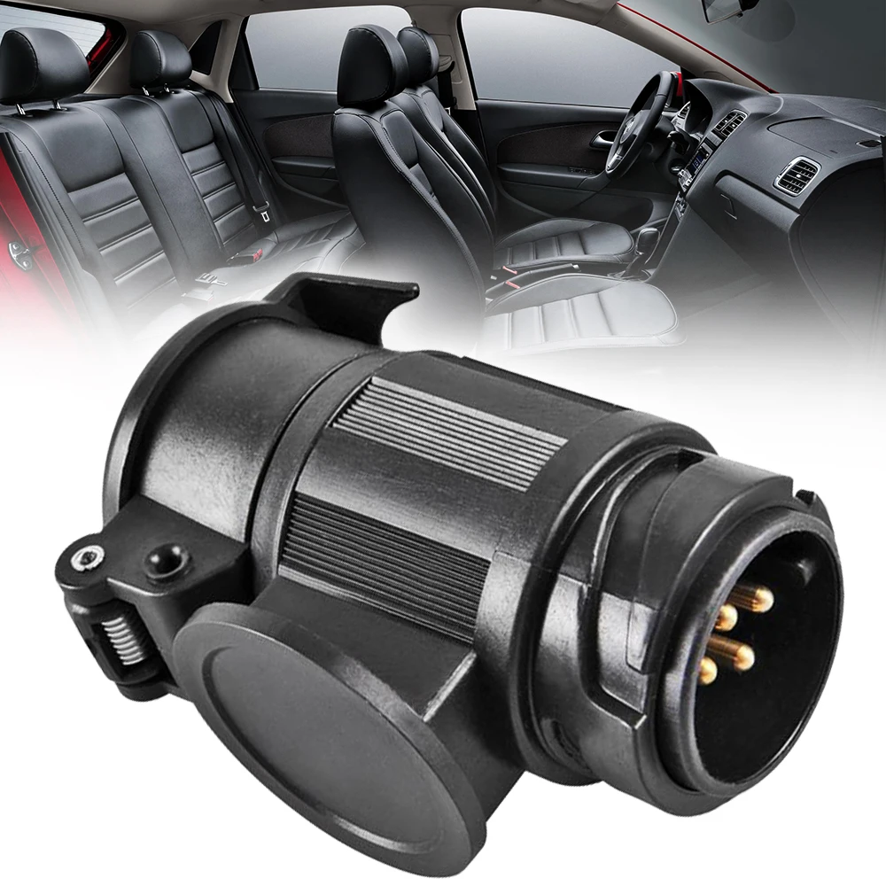 

13 To 7 Pin Trailer Adapter Wiring Connector 12V Towbar Towing Plugs Socket Adapter Protects Connections