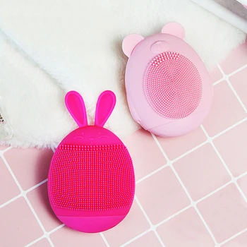 

Cute Silicone Face Cleaning Brush Facial Cleanser Pore Cleaner Exfoliator Face Scrub Washing Brush Skin care washing machine