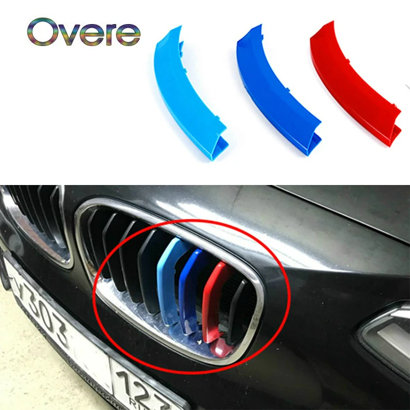 OVERE Car Styling Front Racing Grill Stickers For BMW E87 E81 E82 E88 1