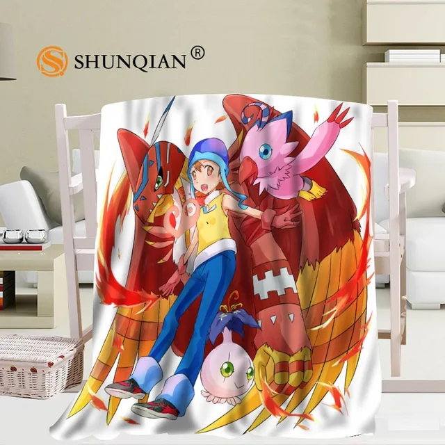 New arrival Custom Digimon Blanket Sofa New Blanket Portable Soft