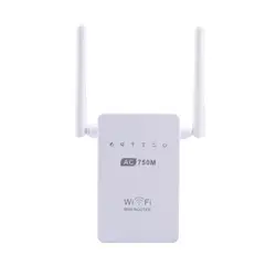 AC750 Wi-Fi Range Extender двухдиапазонный гигабитный Wi-Fi ретранслятор маршрутизатор AP booster 2 внешних антенн 750 Мбит/с 2.4 г/ 5 г для любого Маршрутизаторы