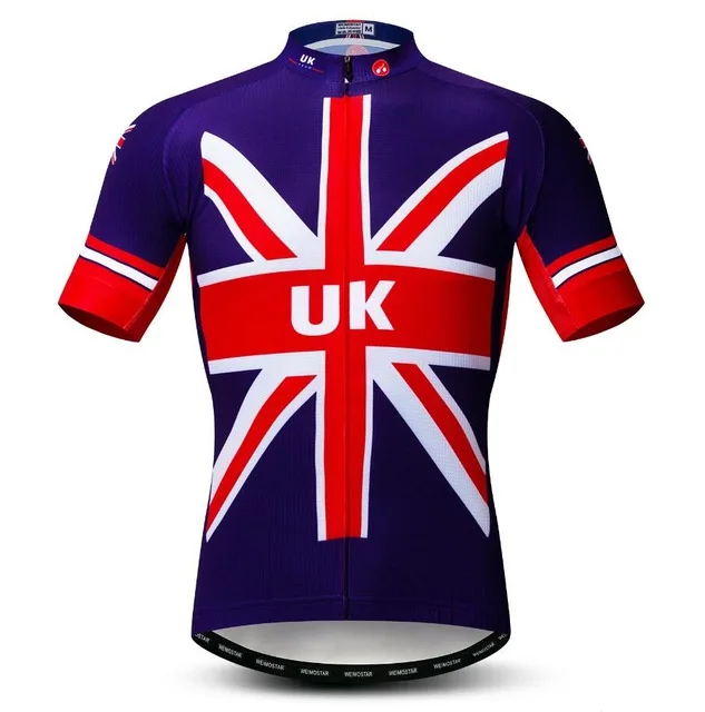 Великобритания, велосипедная майка, мужская, велосипедная, Jerses, дорога, MTB, велосипедная одежда, спортивная одежда, Майо, гоночный Топ, Франция, Канада, США, Норвегия, Австралия - Цвет: 28
