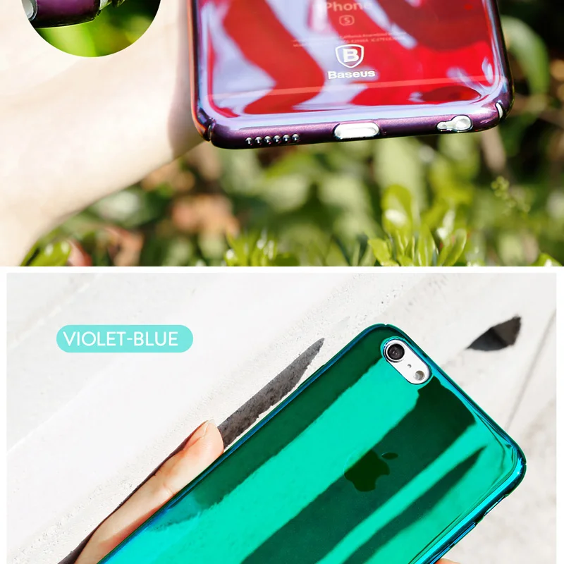 Baseus Luxury Glaze Cases For Apple iPhone 6s 6 Case 360 Full Protection Cover Case For iPhone 7 8 6 Plus Phone Cases (9)