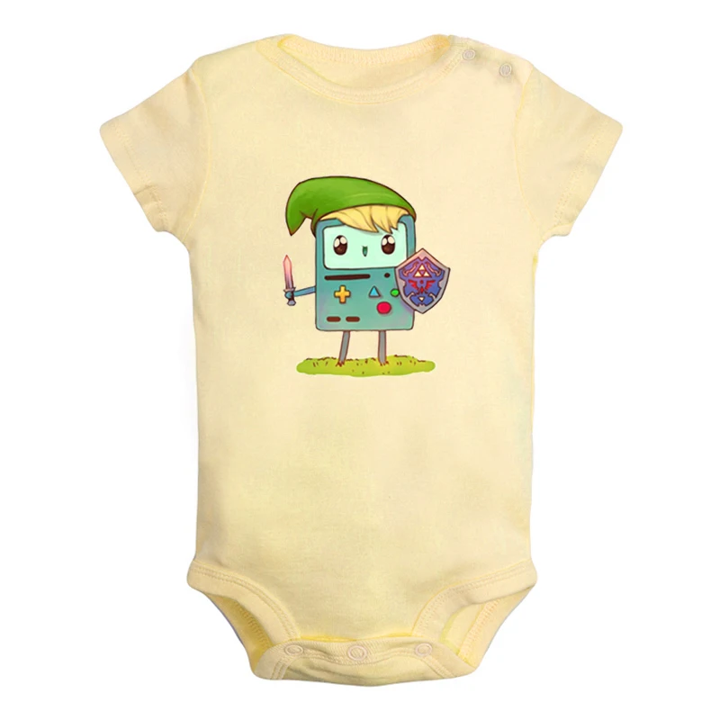 Милый Beemo BMO Adventure Time собака Jake дизайн для новорожденных мальчиков и девочек униформа-комбинезон с принтом для младенцев, боди, одежда хлопковые комплекты - Цвет: JaBaby1273YD
