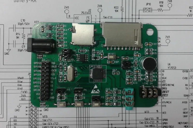 

Free shipping VS1053 module / independent working VS1053 module /HI-FI player