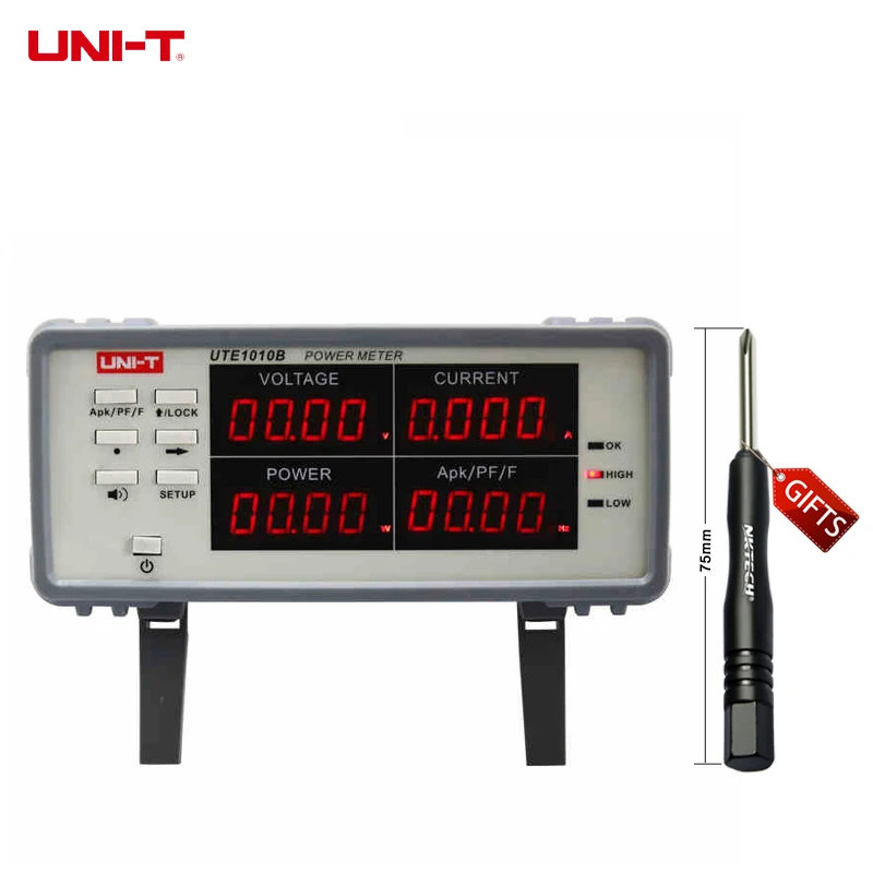 

UTE1003B Bench True RMS Voltage Current Power Factor & Power Meter Analyzer Range 3000W