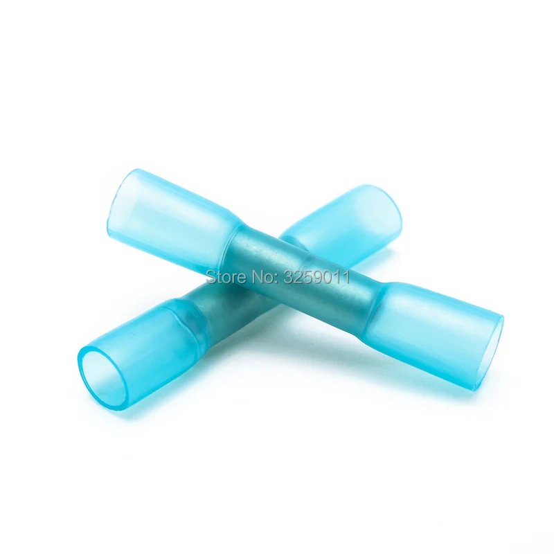 Cabo de Fio Terminais de Cravar Bloco de Bht Pcs de Nylon Elétrico Isolado Conectores Termorretracção Bumbum Azul 2 16-14 Awg 500 6 Renovação da Casa