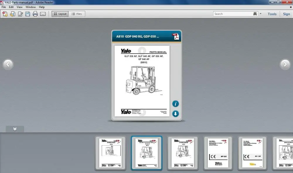 YALE-Parts-manual