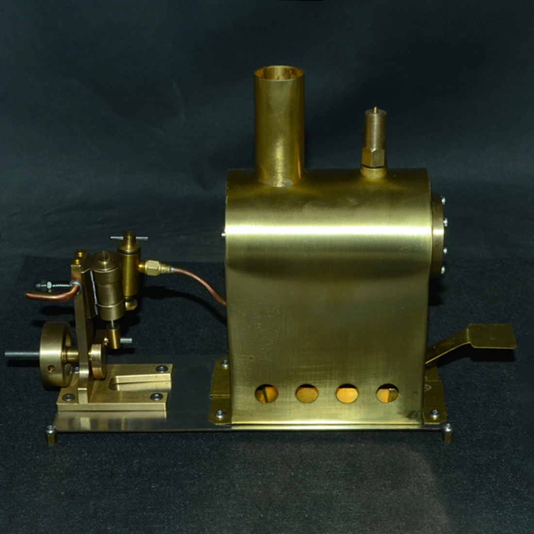 

Mini Pure Copper Steam Engine Model Toy Creative Gift Set With Boiler Education DIY Model Toy Gift For Kids Craft Ornament - M1B