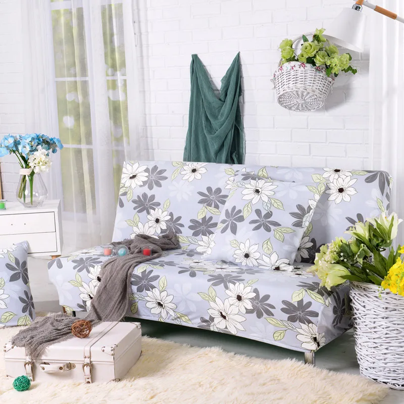 Полосатый Узор, раскладной диван-кровать, без подлокотника, все включено, нескользящий чехол для дивана, стрейч чехол для дивана - Цвет: Color 12
