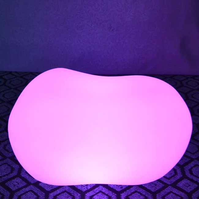 Skybess SK-LF35M (L65*W38*H37cm) Rechargeable LED Bar Stool Chair LLDPE Material Home Furniture Table Chair for Event Party 1pc