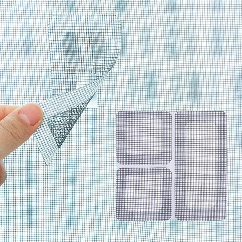 

Basedidea 4pcs Window Screen Repair Sticker Summer Anti-Mosquito Door Screen Repair Patches Home Window Holes Damaged Mesh