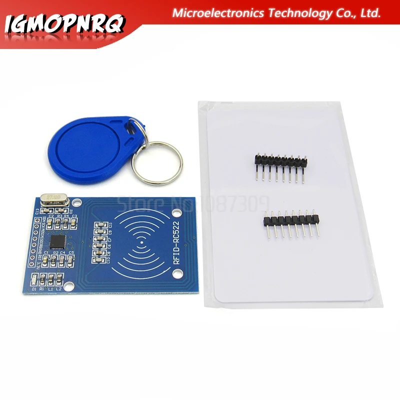 Индуктивный Модуль RFID РЧ IC карты с бесплатным брелоком для ключей S50 Fudan модель RC522