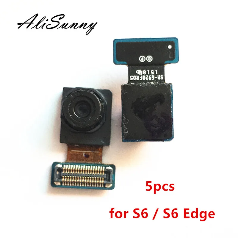 AliSunny 5 шт. гибкий кабель фронтальной камеры для SamSung S6 & Egde обратная сторона