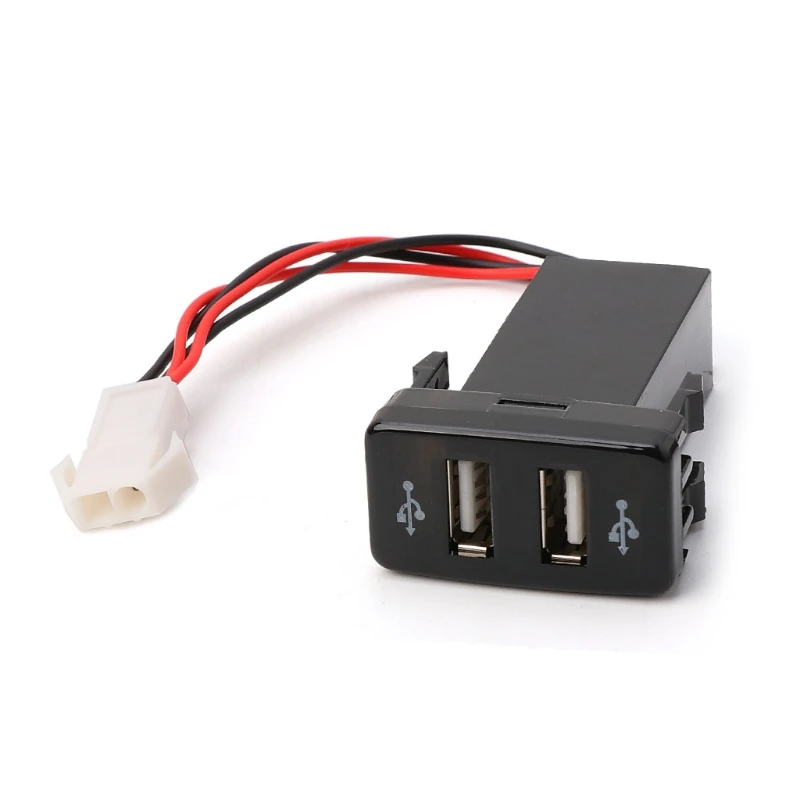 12 В 4.2A двойной 2 порта USB Автомобильное зарядное устройство переходник под розетку w/светодиодный свет для ТОЙОТА Виго