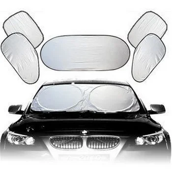

6pcs/set Car Accessories Car Window Sun Shade Car Windshield Visor Cover Block Front Window Sunshade UV Protect Car Window Film
